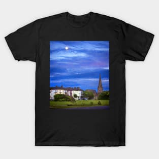 The Moon Rising Over Silloth T-Shirt